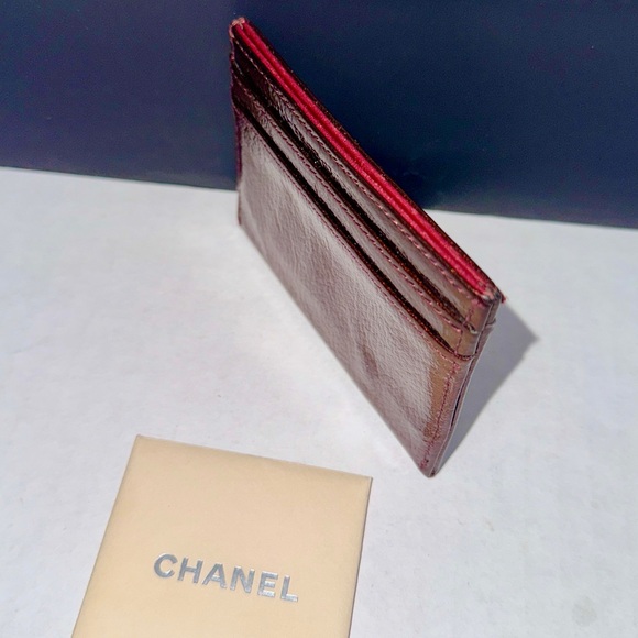 CHANEL Metallic Red Card holder - Picture 7 of 13
